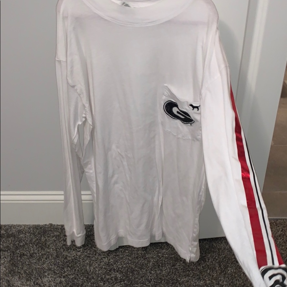 GO DAWGS! Pink Georgia long sleeve t-shirt